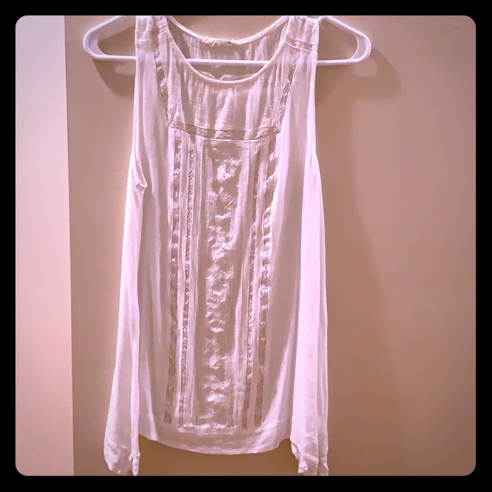 White Sleeveless Top